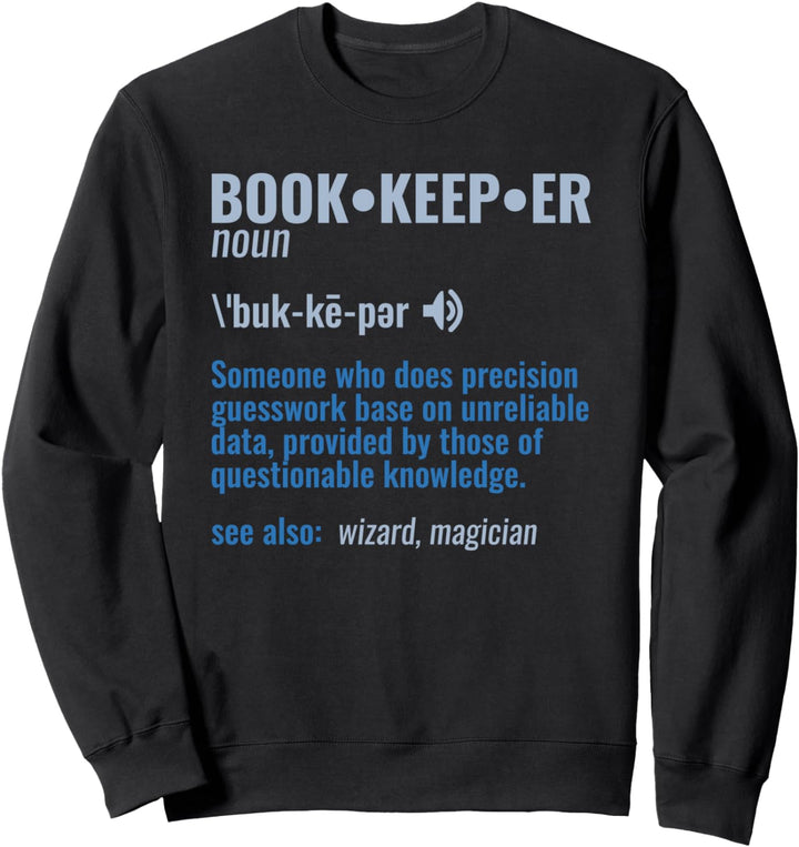 Lustiger Buchhalter Jemand, der Präzisionsarbeit Leistet Sweatshirt