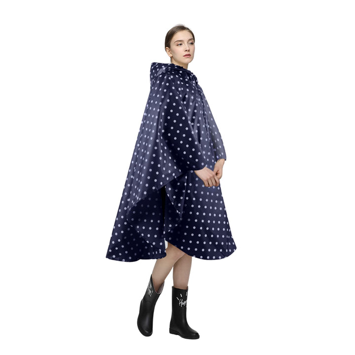 LAMA Mode Regenponcho Unisex Regenmantel Atmungsaktiv Regencape Leicht Regenjacke Regenschutzbekleid