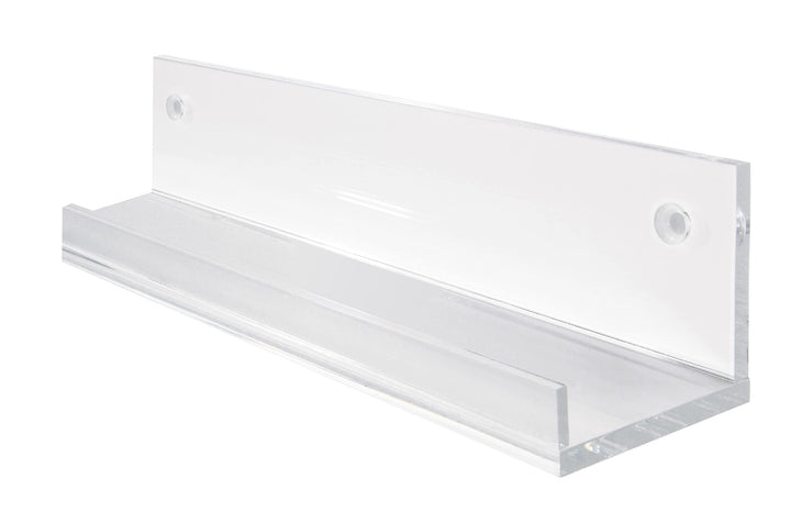 SIGEL GA111 Schmales Galerieboard / Regalboard / Ablageboard 50 cm, Acryl glasklar, 50 cm