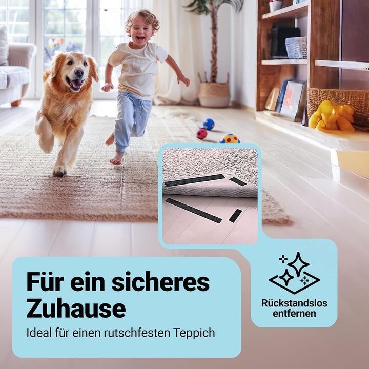 STARKL® Premium Klettband selbstklebend Extra Stark u. Extra Breit (Schwarz) I 5m x 50mm Klettversch