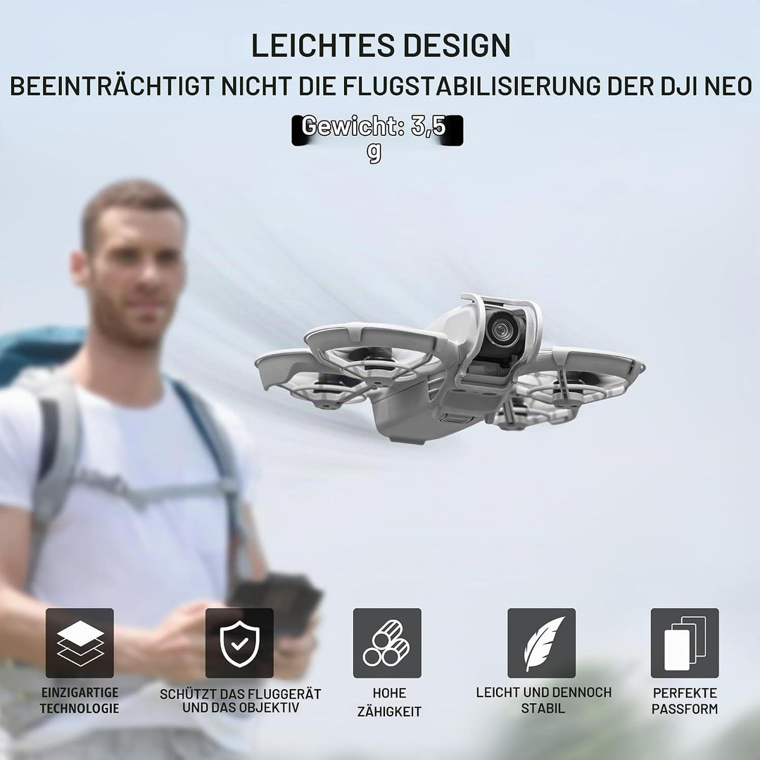 STARTRC Gimbal Bumper Guard für DJI Neo Zubehör, Aluminiumlegierung Antikollisionsschutz Schutzleist