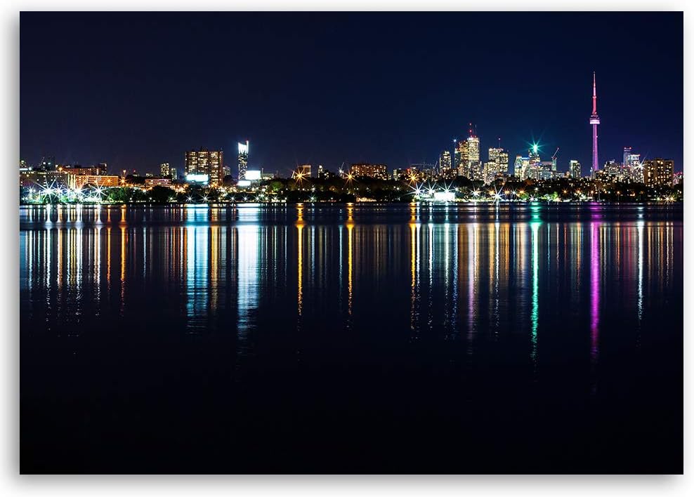 Feeby Wanddeko Toronto Leinwandbild Kunstdruck Stadt mehrfarbig 90x60 cm Leinwandbild 90x60 cm mehrf