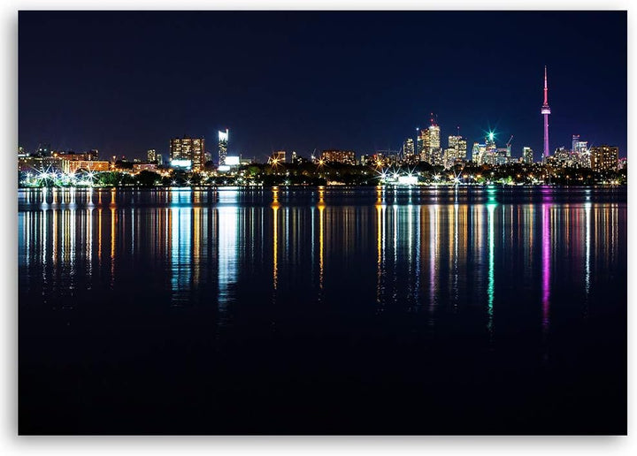 Feeby Wanddeko Toronto Leinwandbild Kunstdruck Stadt mehrfarbig 90x60 cm Leinwandbild 90x60 cm mehrf