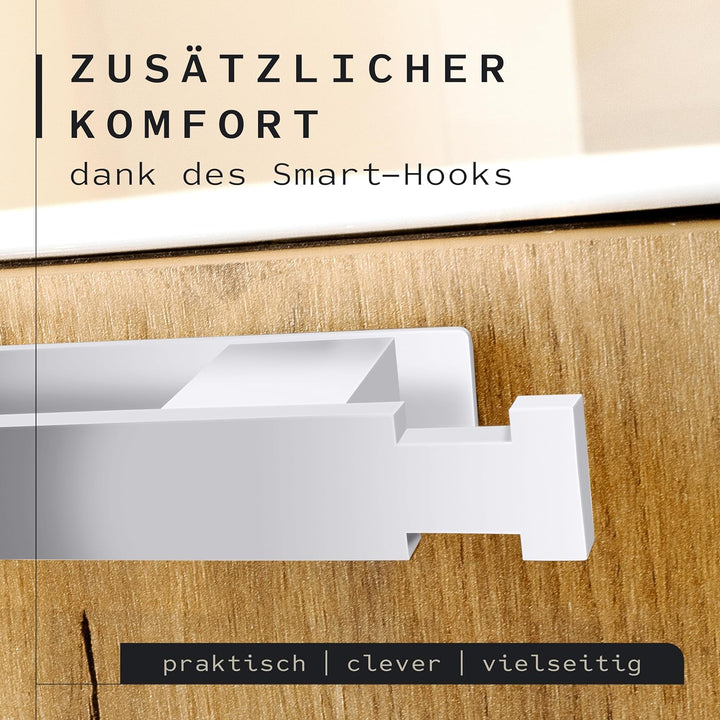 KRONWELL® Handtuchhalter ohne Bohren - Selbstklebende Handtuchhalter für Bad &amp; Küche - Handtuchstang