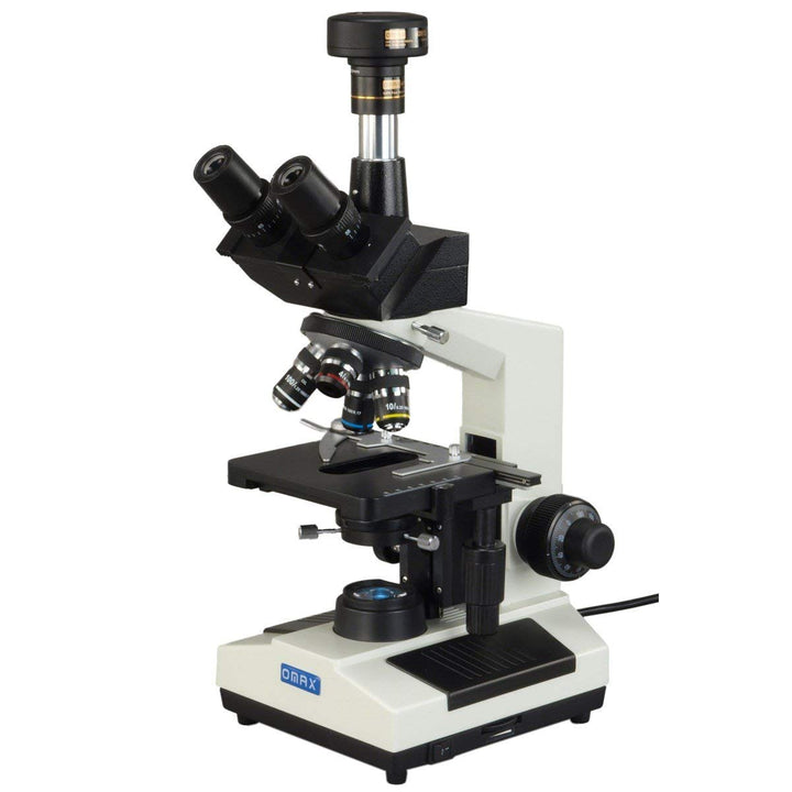 AmScope M837ZL-A191BD-C50U OMAX 40X-2500X 5MP Digital Advanced Oil NA1.25 Dunkelfeld-Trinokular-Comp