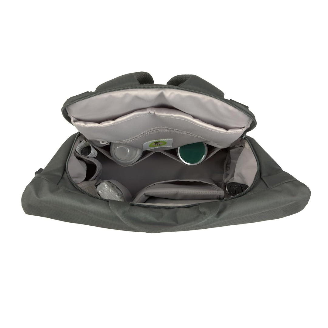 LÄSSIG Baby Wickelrucksack Wickeltasche Rucksack mit Wickelunterlage, Kinderwagenbefestigung, Flasch