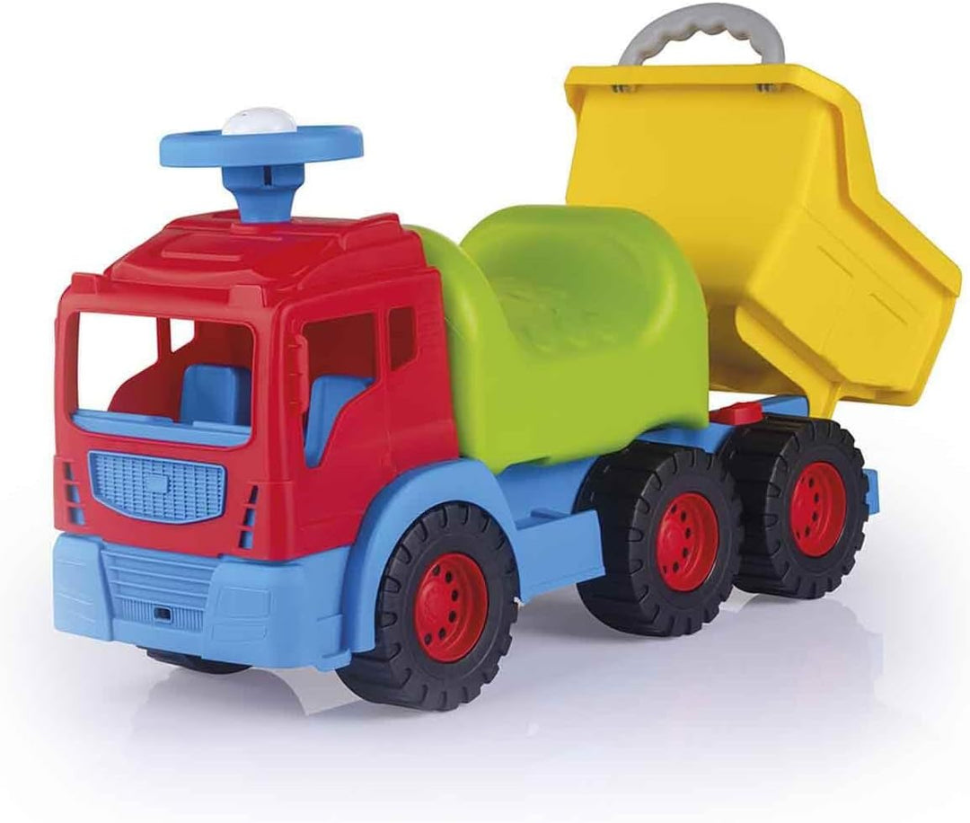 Dolu Ride On Truck Gelb, Grün, Rot, Blau