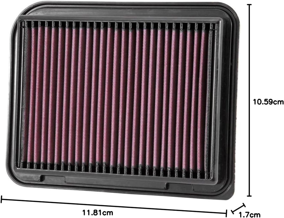 K&N 33-3015 Motorluftfilter: Hochleistung, Prämie, Abwaschbar, Ersatzfilter,Erhöhte Leistung, 2003-2