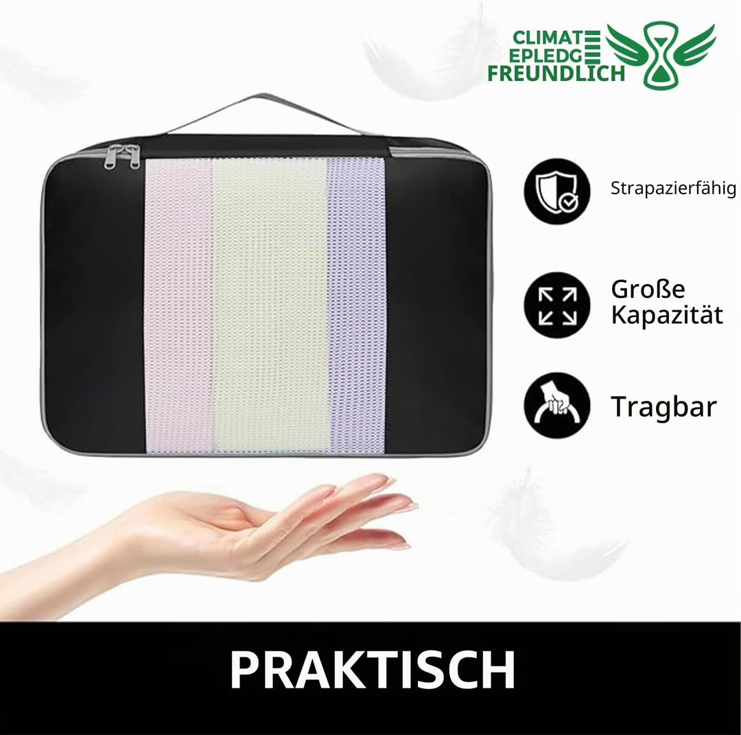 BAGAIL 6er-Set Packwürfel in verschiedenen Grössen Packorganizer für Reisezubehör Gepäck Handgepäck