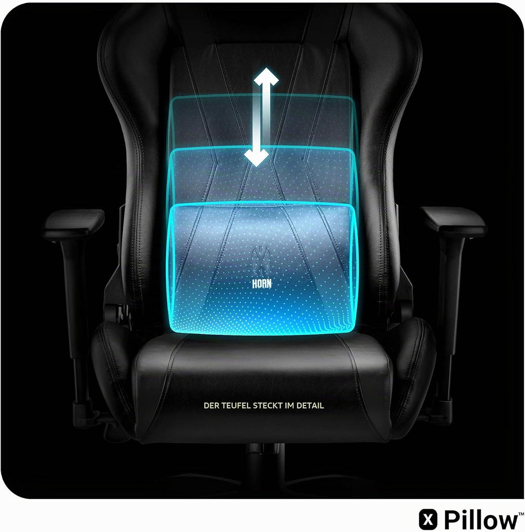 Diablo Gaming Stuhl X-Horn 2.0 Bürostuhl Gamer Chair Schreibtischstuhl 3D Armlehnen Ergonomisches De