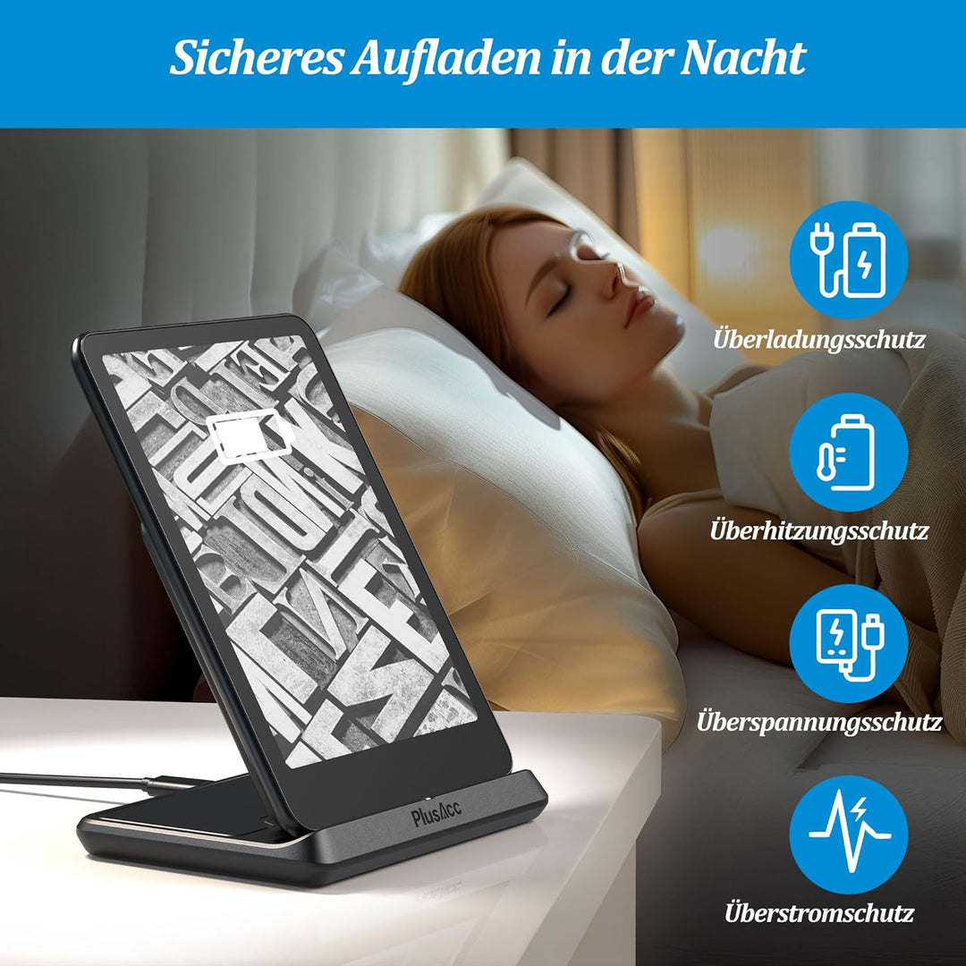 PlusAcc Kabelloses Ladedock für Kindle Paperwhite Signature Editions (Modelle 2022 und 2024) und Col