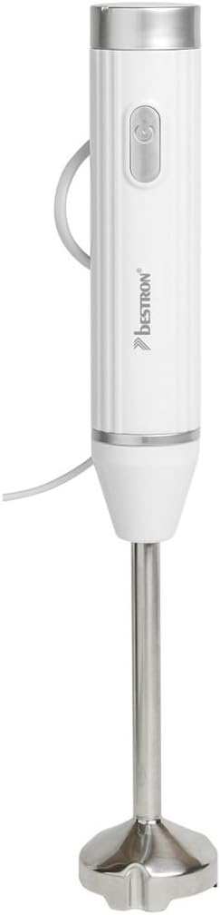 Bestron AHB400W Stabmixer, 400 W, rot Weiss, Weiß