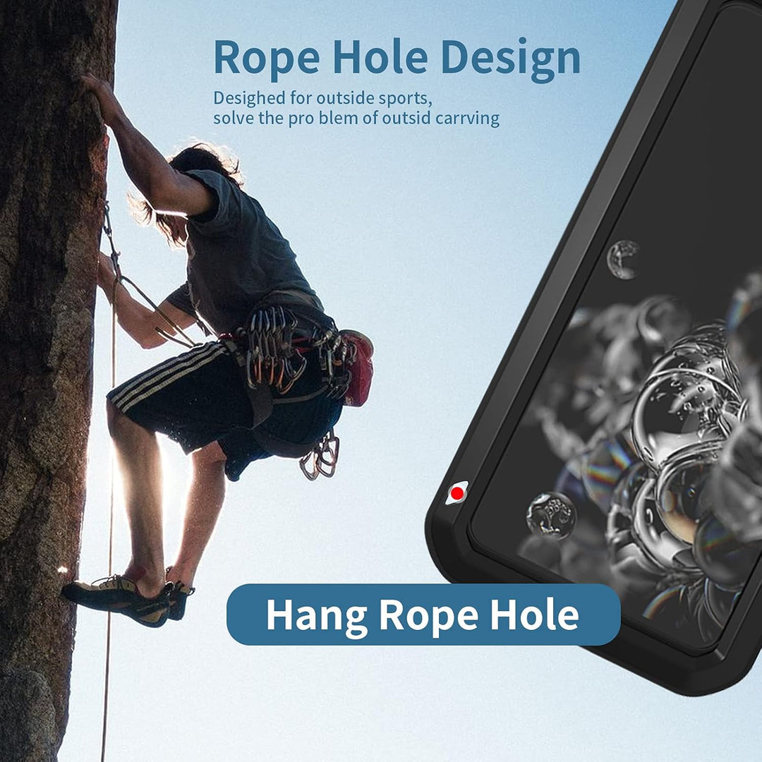 LOVE MEI Kompatibel mit Samsung Galaxy A54 5G Metall hülle, Powerful Hybrid Schutz stossfest wasserd