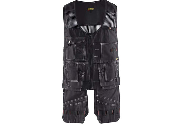 Blåkläder 31001370 Arbeiterweste, Schwarz, XXXL 3XL Schwarz, 3XL Schwarz