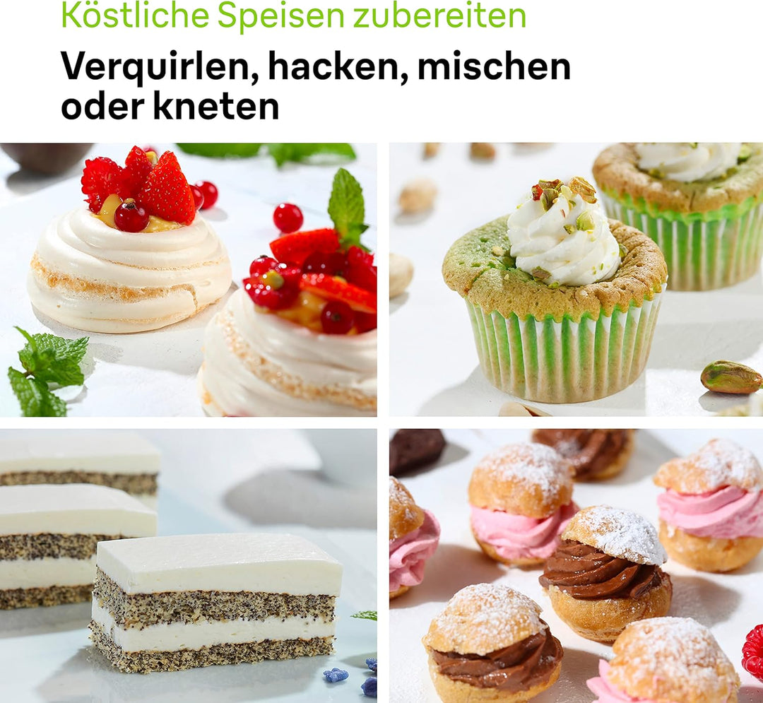 Braun MultiMix 5 HM 5137 Handmixer - Handrührgerät mit stufenloser Geschwindigkeitsregelung, 750 Wat