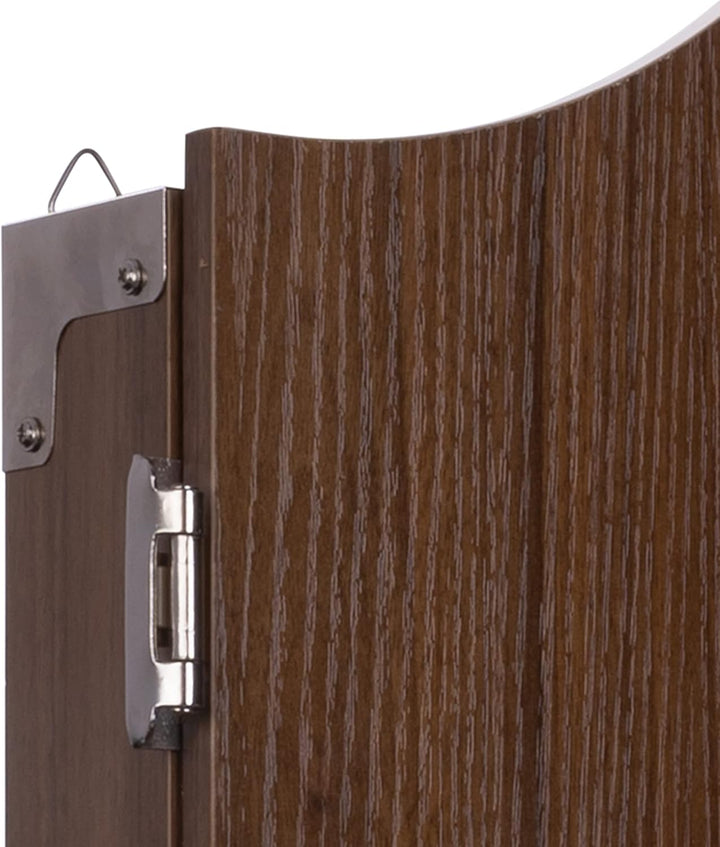 Holz Dartschrank, sisal Dartscheibe, inbegriffen 6 Darts 18gr und Zubehör Kastanie, Kastanie