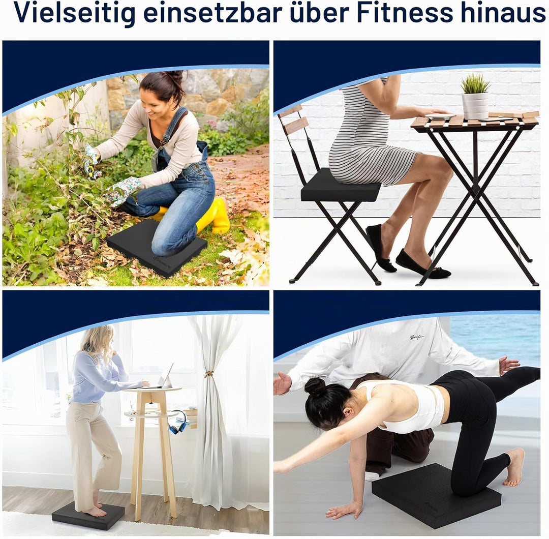 StrongTek Extra breites Schaumstoff-Balance-Pad für Physiotherapie, 48,3 x 40,1 x 6,1 cm, hochdichte