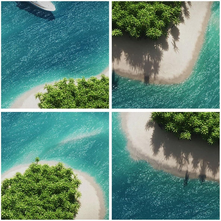 Bilder auf Leinwand Sail Insel Meer Aussicht Natur Leinwandbild 70x50cm Wandbilder Dekoration Wohnzi