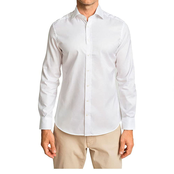 Hackett London Herren Royal Ox Bc Shirt 56 White (White), 56 White (White)