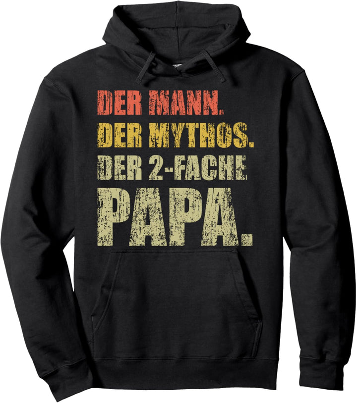 Der Mann der Mythos der 2-fache Papa mit Zwillinge 2 Kindern Pullover Hoodie
