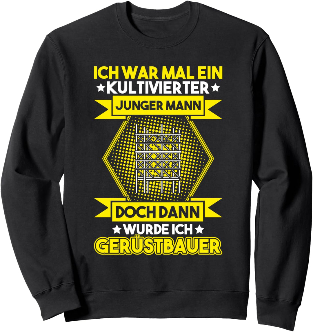 Kultivierter Junger Mann Gerüstbauer Sweatshirt