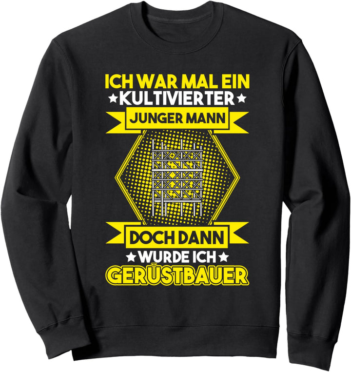 Kultivierter Junger Mann Gerüstbauer Sweatshirt