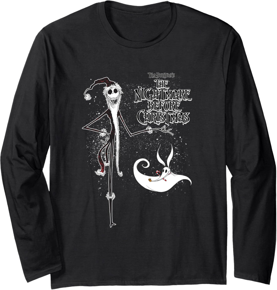 Disney The Nightmare Before Christmas Jack Skellington Zero Langarmshirt