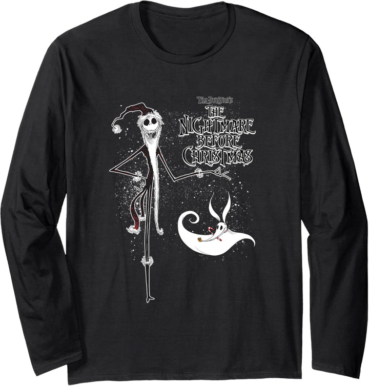 Disney The Nightmare Before Christmas Jack Skellington Zero Langarmshirt