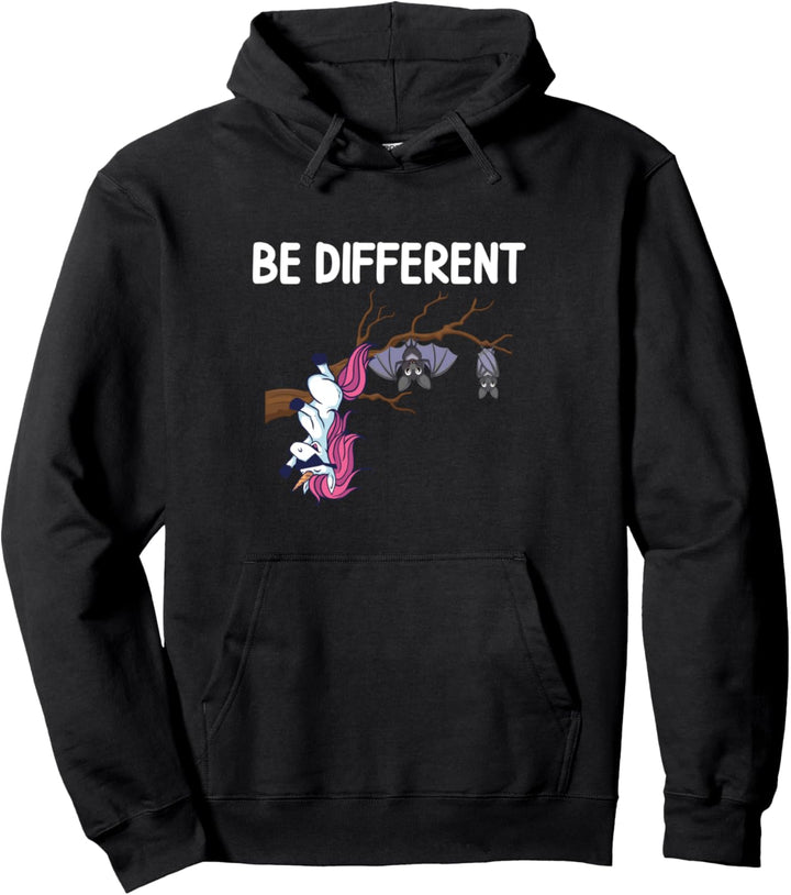 Einhorn Fledermaus Spruch Geschenk Be Different Geschenkidee Pullover Hoodie