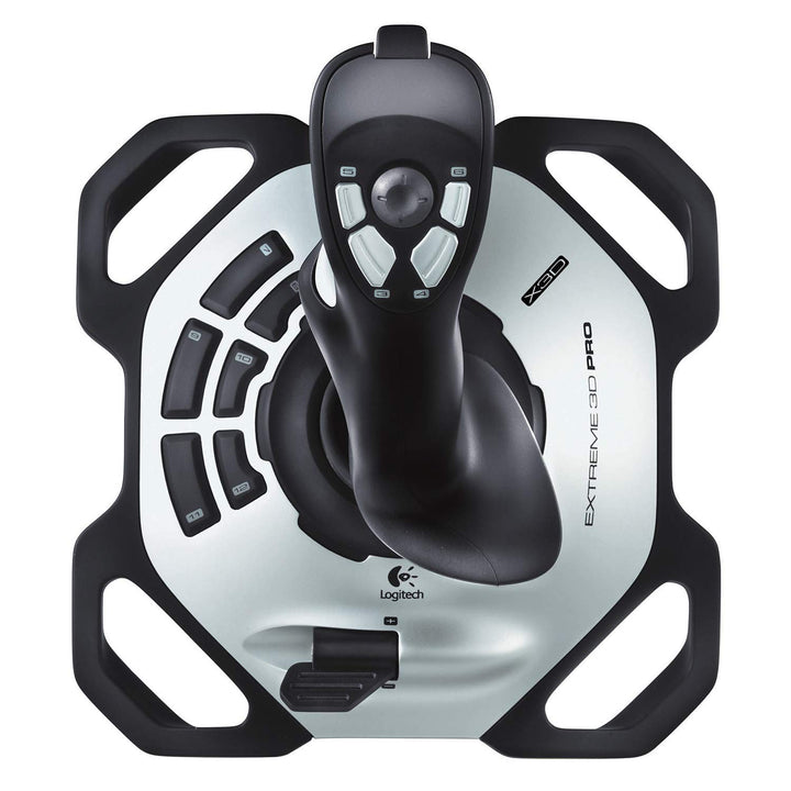 Logitech G Extreme 3D Pro Joystick, Drehknopf Rudersteuerung, 12 Programmierbare Tasten, 8-Wege Rund