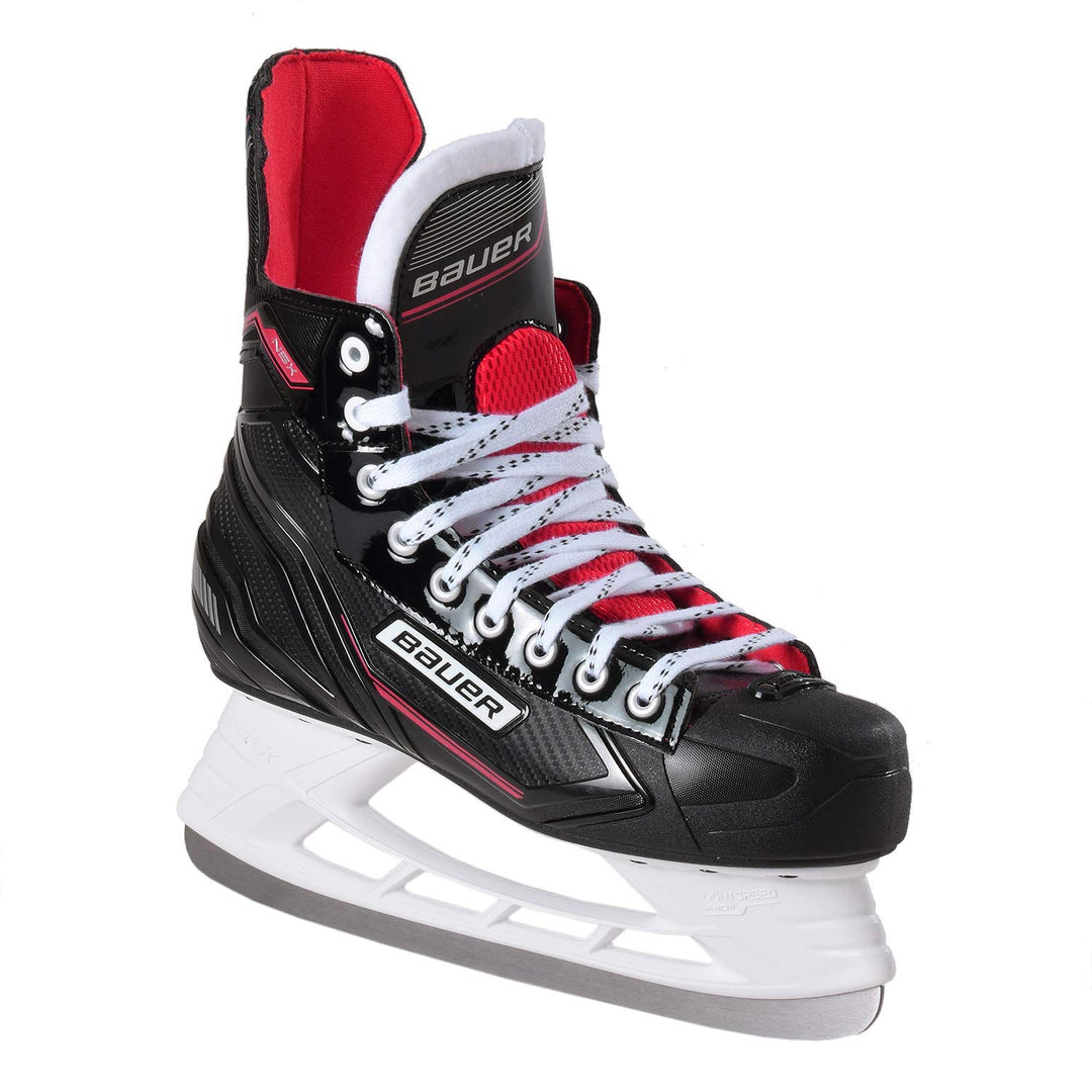 Bauer Herren NSX Schlittschuhe 47 Schwarz-Rot, 47 Schwarz-Rot