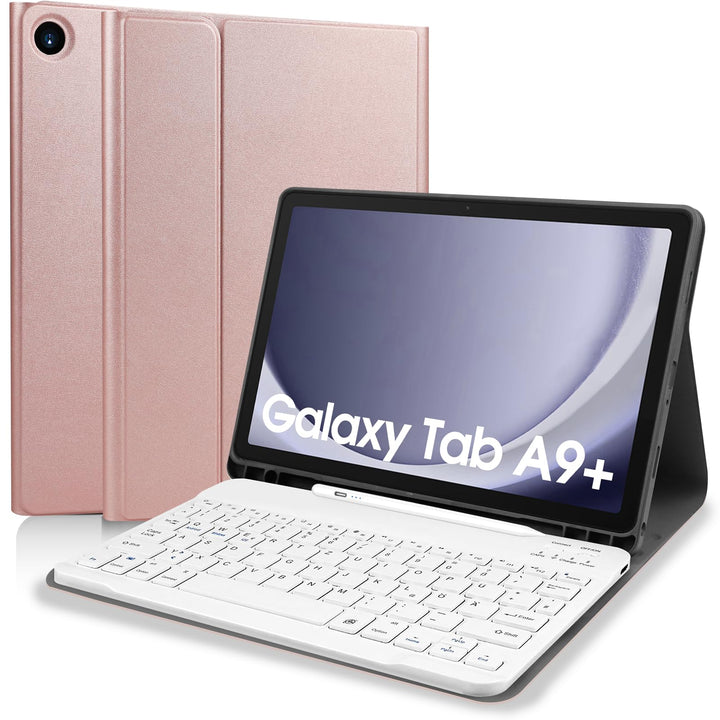 Zabatoco Tastatur Hülle für Samsung Galaxy Tab А9 Plus 2023 11 Zoll [QWERTZ Deutsches], Abnehmbar Ta