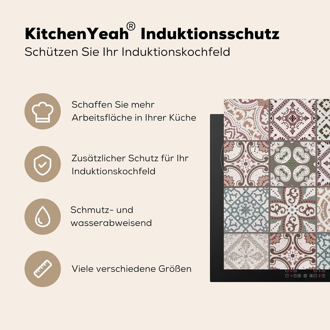 KitchenYeah© Herdabdeckplatte Einteilig Ceranfeld Abdeckplatte für Induktionsschutz Ceranfeldabdecku