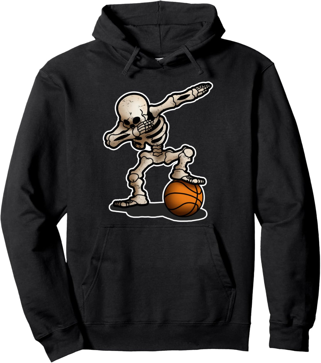 Skelett Dabbing Basketball Halloween Herren Damen Kinder Kostüm Pullover Hoodie