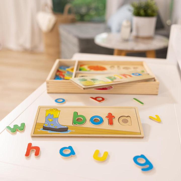 Melissa & Doug Spanisch Sehen & Buchstabieren Lernspielzeug für das Sprachenlernen Spanish Sehen & B