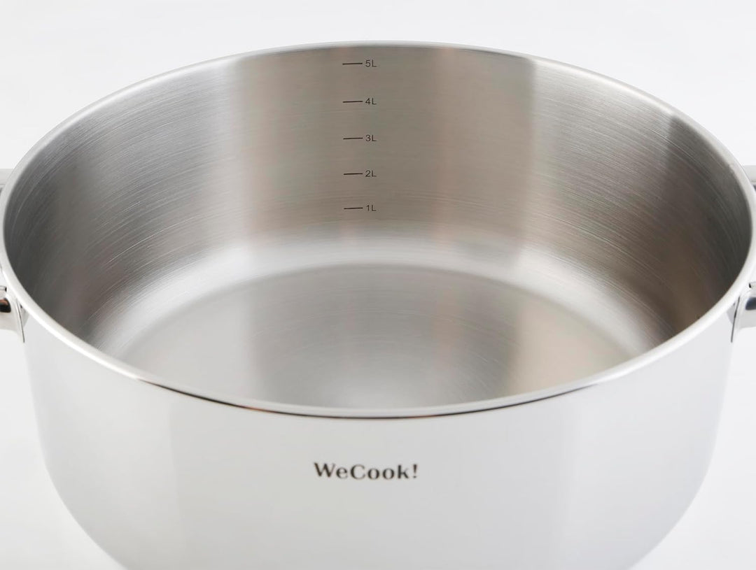 CAZUELA con tapa de acero INOX 24cm, WECOOK! PRO PRO 24 cm, PRO 24 cm