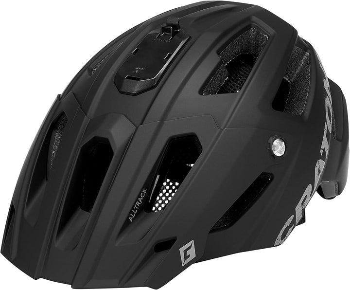 Cratoni AllTrack MTB Helm blau 2022 Fahrradhelm Black Rubber M/L (58-61 cm), Black Rubber M/L (58-61