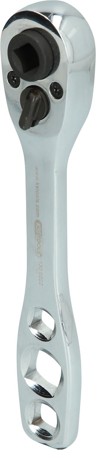 KS Tools 130.0222 4 in 1 Kälte-Klima-Ratsche, umschaltbar, 157mm