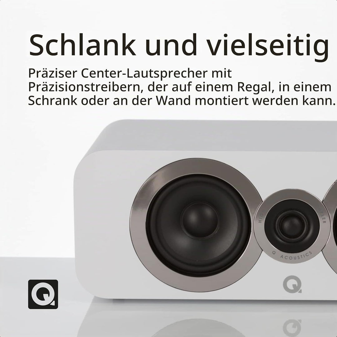 Q Acoustics Centerlautsprecher Q 3090 CI Weiss, Weiss