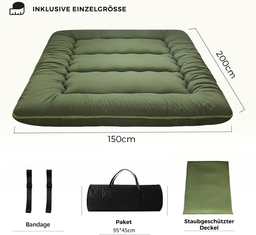 MAXYOYO Klappmatratze Futon Matratze Bodenmatratze Gepolsterte Japanische Tatami Gesteppte Bett, Dic