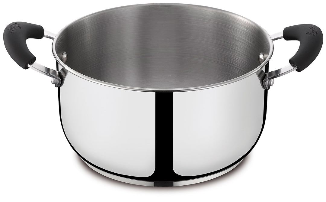 Lagostina Gioiosa Deep Casserole mit 2 Griffen, Edelstahl, Durchmesser 22 cm, 4,0 Liter 4.0 Liter, 4