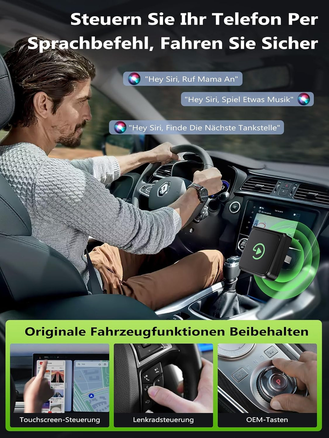 Wireless CarPlay Adapter Für iPhone: Aufgerüsteter Chip CarPlay Wireless Adapter – Mini, Zuverlässig