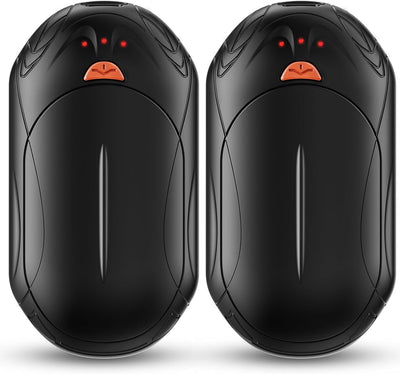 Handwärmer wiederaufladbar 2-Pack, 6000mAh elektrische tragbare Taschenheizung, 24Hrs Lange Heizung
