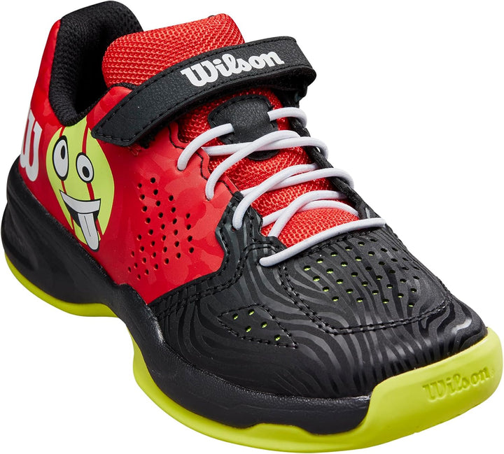 Wilson Unisex Kinder KAOS Emo Sneaker 27 1/3 EU Wilson Red Black Safety Yellow, 27 1/3 EU Wilson Red