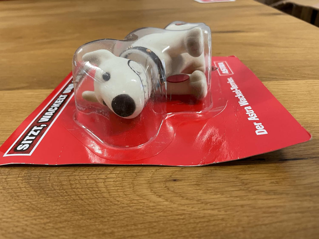 ASTRA Wackel-Bulli, witzige Bullterrier Figur mit Wackel-Kopf, Kleiner Pitbull als Geschenkidee für