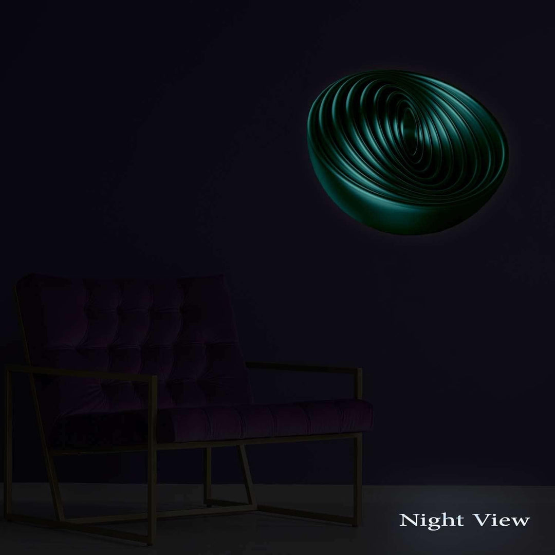 Startonight Bild auf Acrylglas - Metallic Abstrakt Rund - Modernes Acrylglasbild Deko 60 cm Ø 60 CM