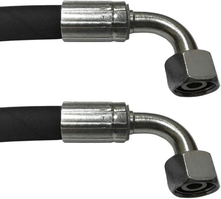 Hydraulikschlauch 10L DN8 2SN | Länge 2600mm | Gewinde M16x1.5 | DKOL90 - DKOL90 | Nenndruck 350 bar