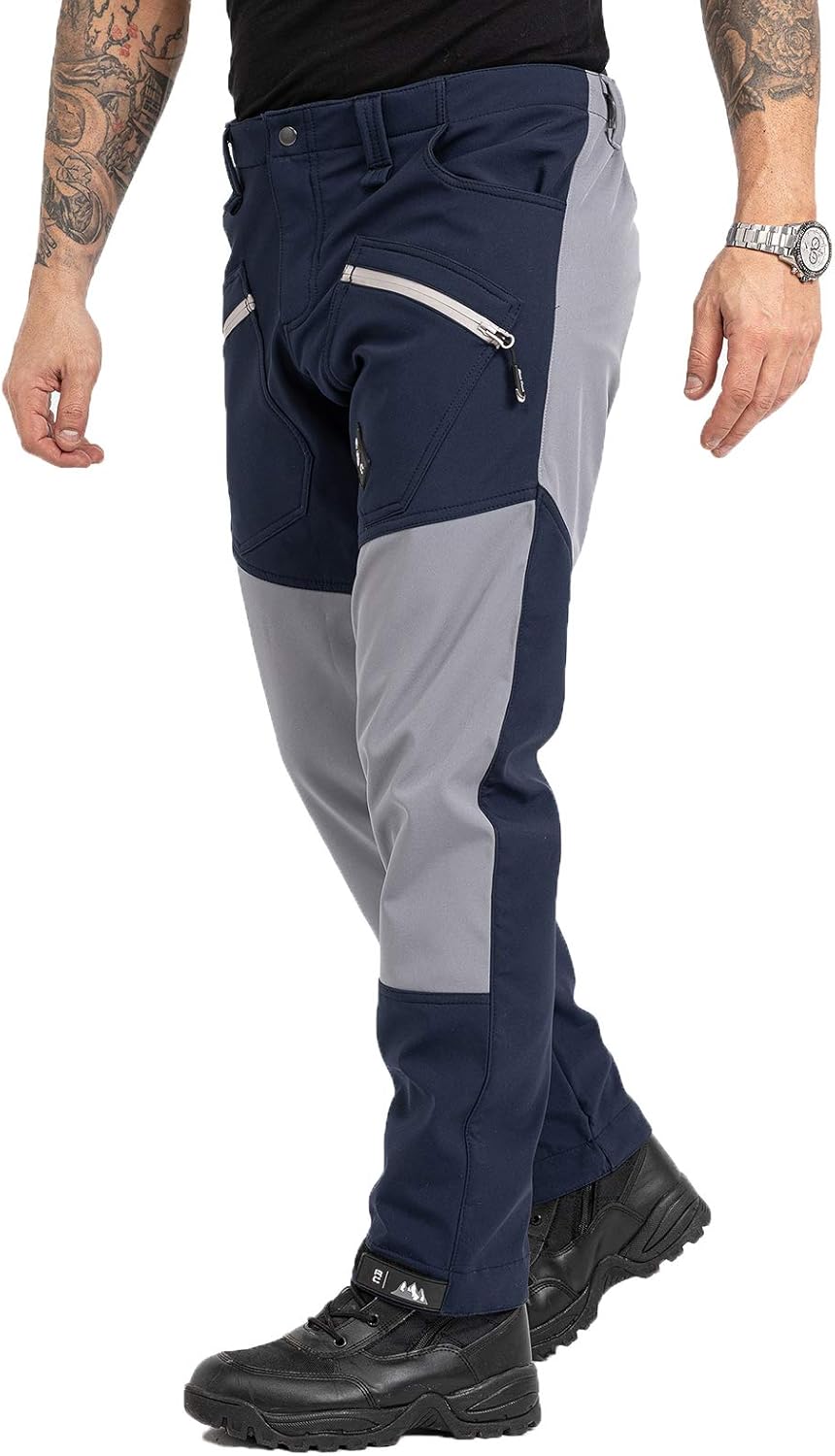 Rock Creek Herren Softshell Hose Wanderhose H-245, Dunkelblau