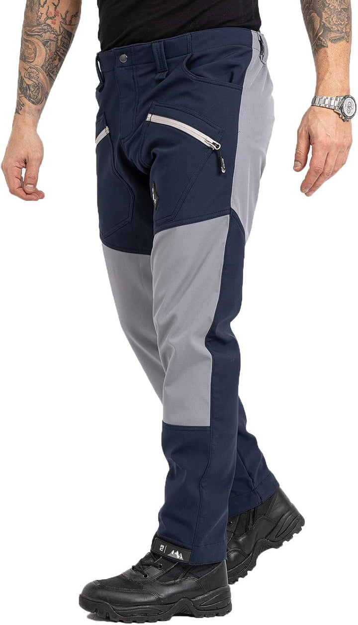 Rock Creek Herren Softshell Hose Wanderhose H-245, Dunkelblau