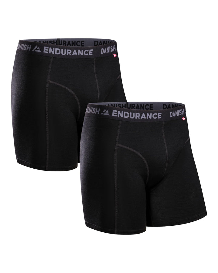 DANISH ENDURANCE Merino Boxershorts Herren (2er Pack), Merino Unterwäsche Herren, Sport & Outdoor, G